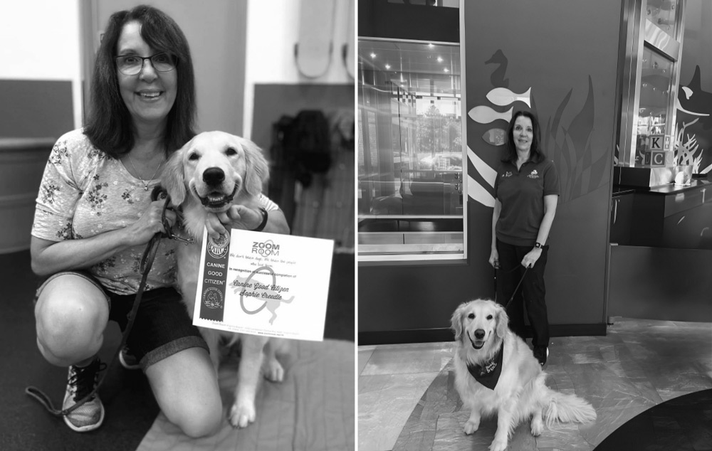 Dr. JoAnne Lopes with her dog.