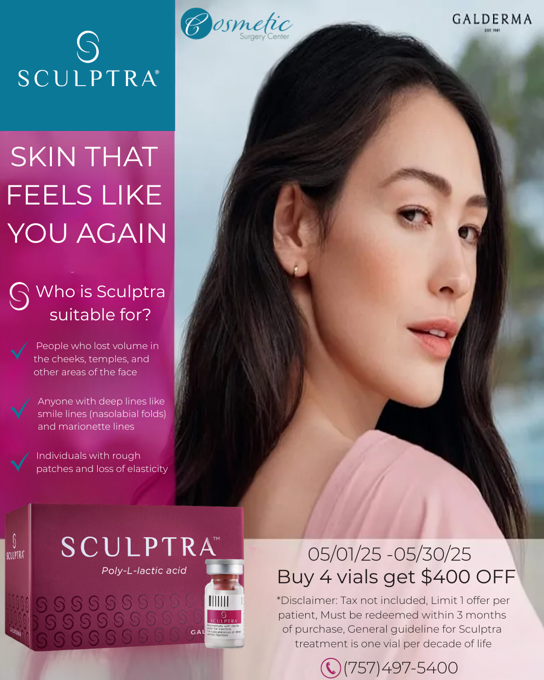Sculptra Buy 4 Get $400 Off Skinmedica